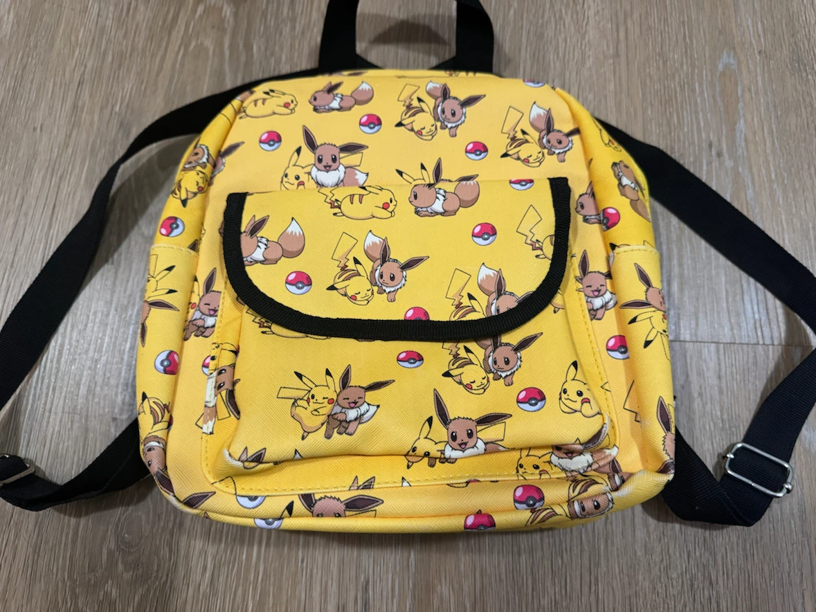 Pokemon Pikachu and Eevee Yellow Backpack - photo 2