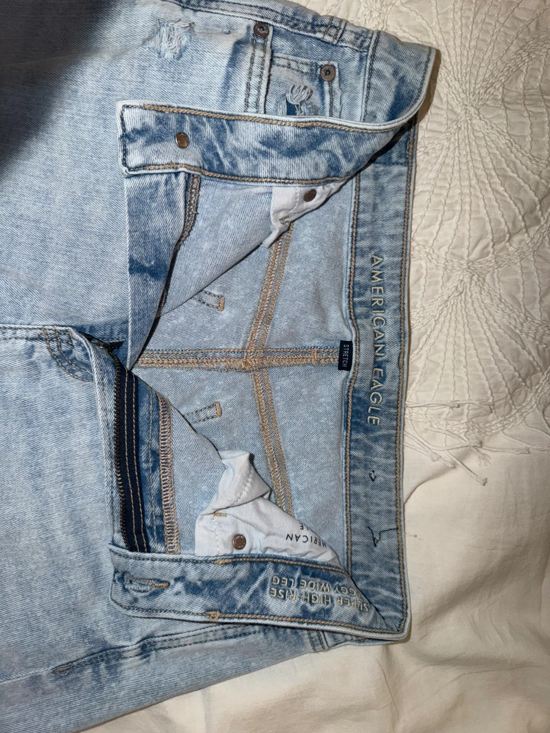 American Eagle Super High Rise Wide Leg Jeans - photo 4