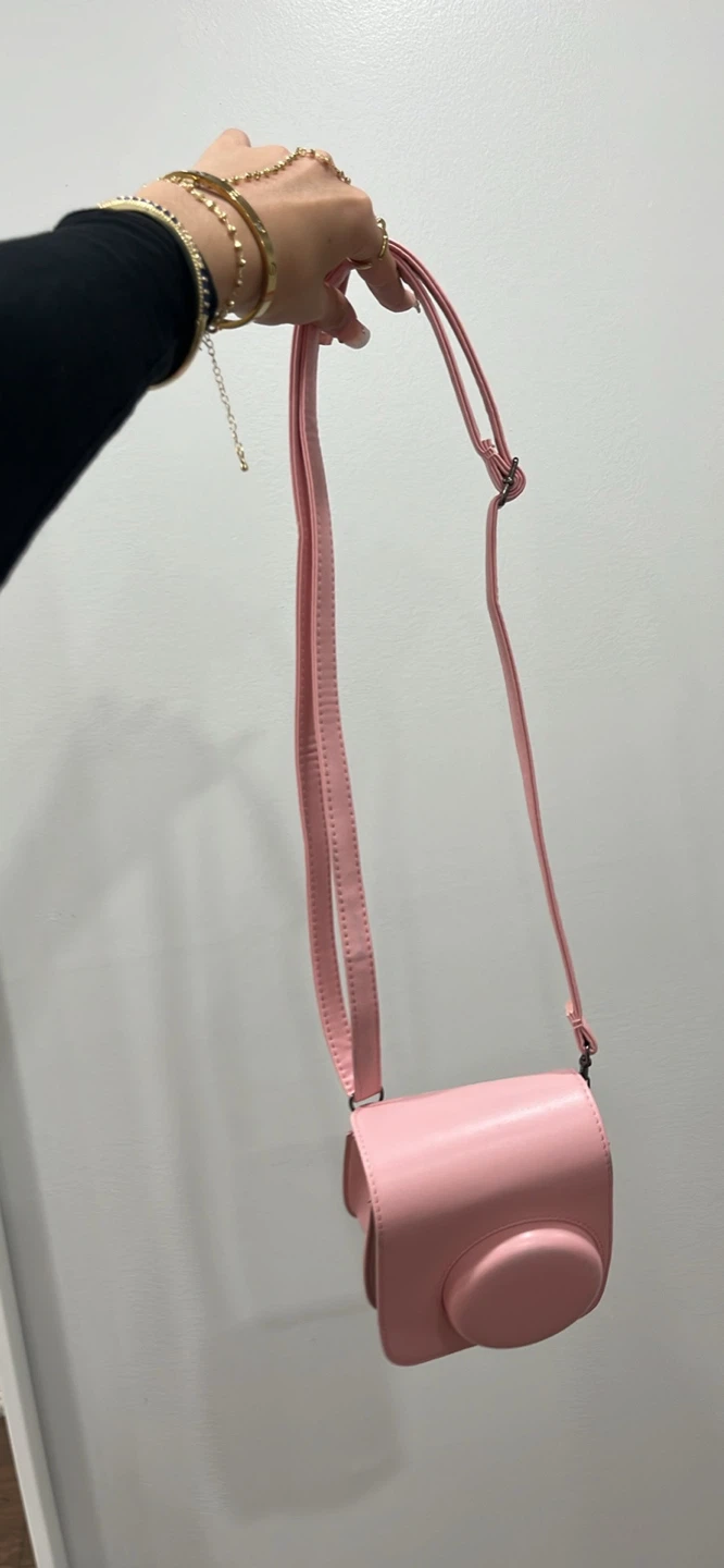 Pink polaroid Camera Bag