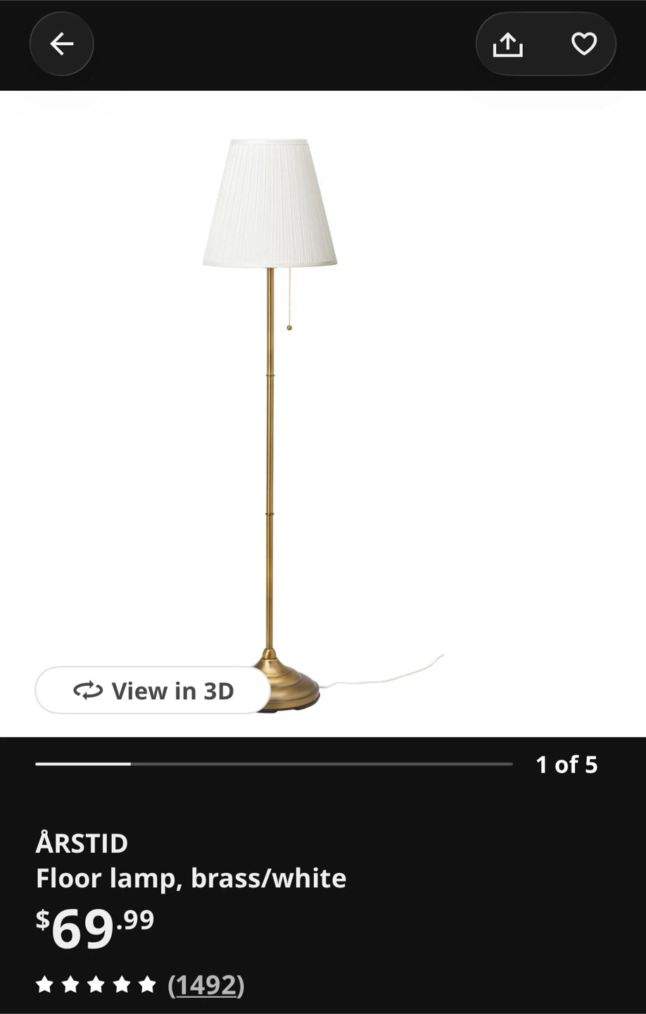 IKEA ÅRSTID Floor Lamp - photo 2