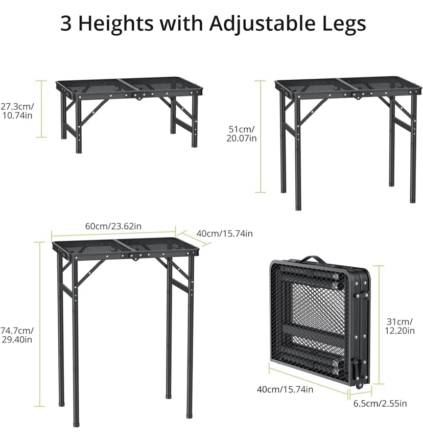 New Anbte Folding Mesh Grill / Camping Table - photo 2