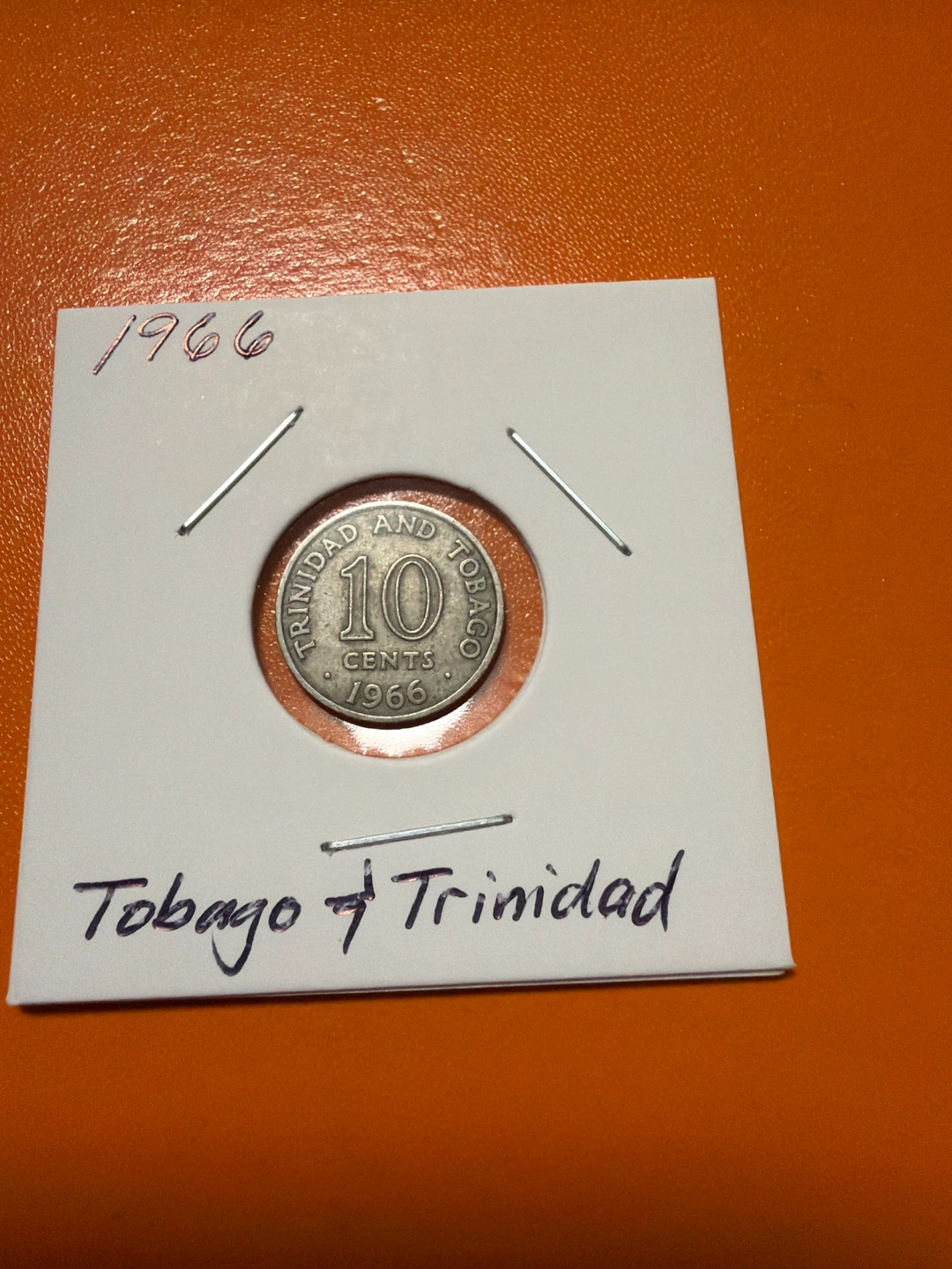 1966 Trinidad and Tobago 10 Cents Coin