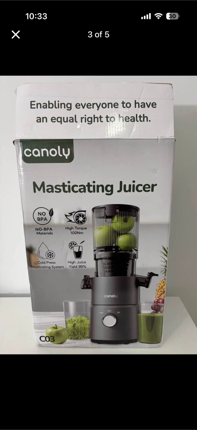 Canoly Masticating Juicer - Deep Gray - photo 3