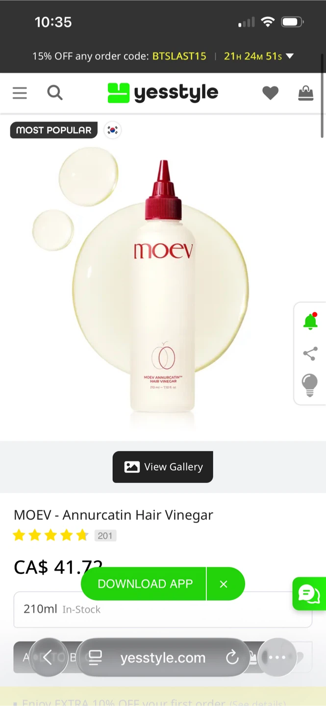 MOEV - Annurcatin Hair Vinegar