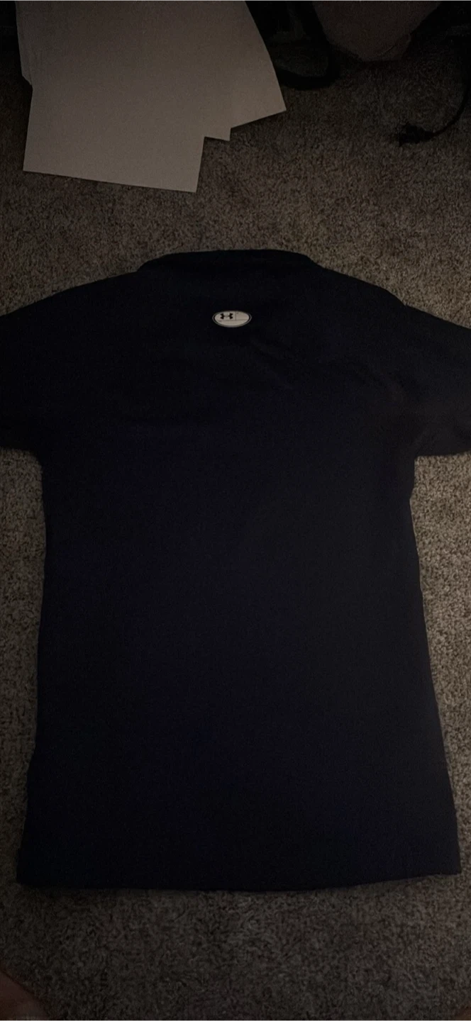 Under Armour Black 1/4 Zip Long Sleeve Shirt