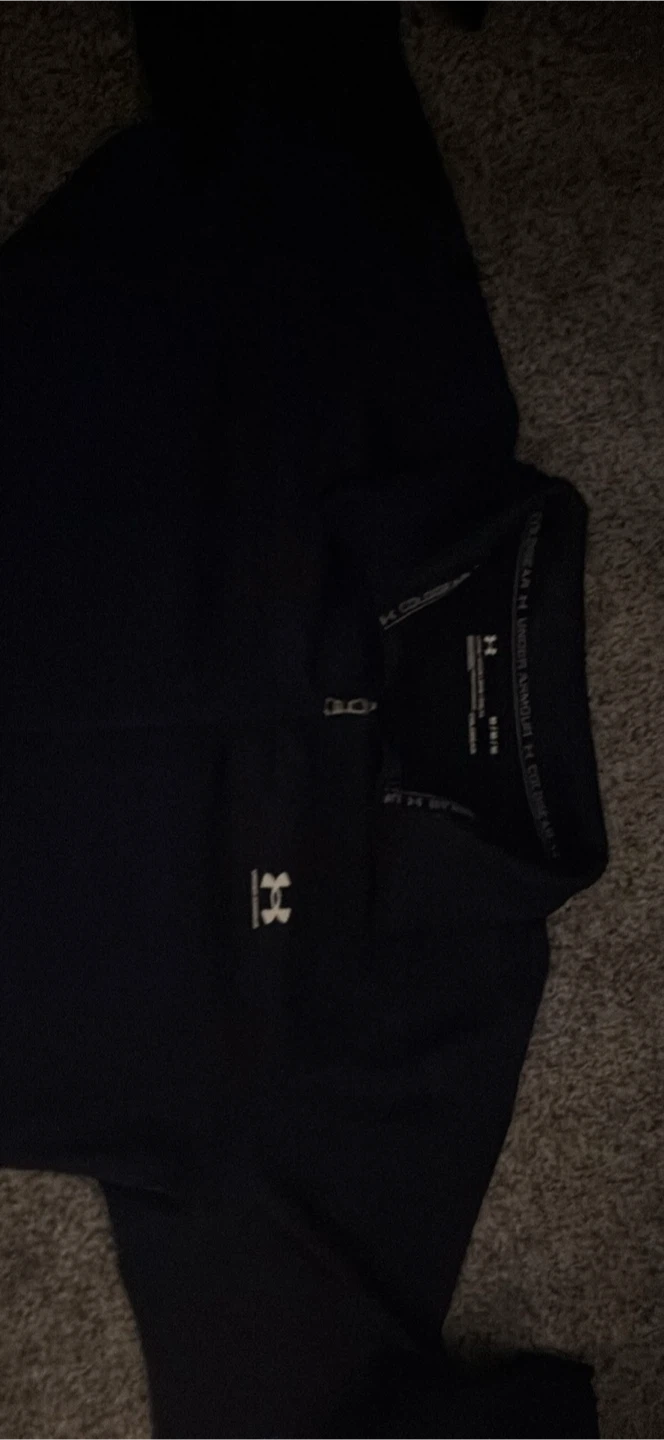 Under Armour Black 1/4 Zip Long Sleeve Shirt - photo 2