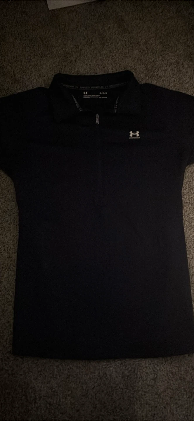 Under Armour Black 1/4 Zip Long Sleeve Shirt - photo 3