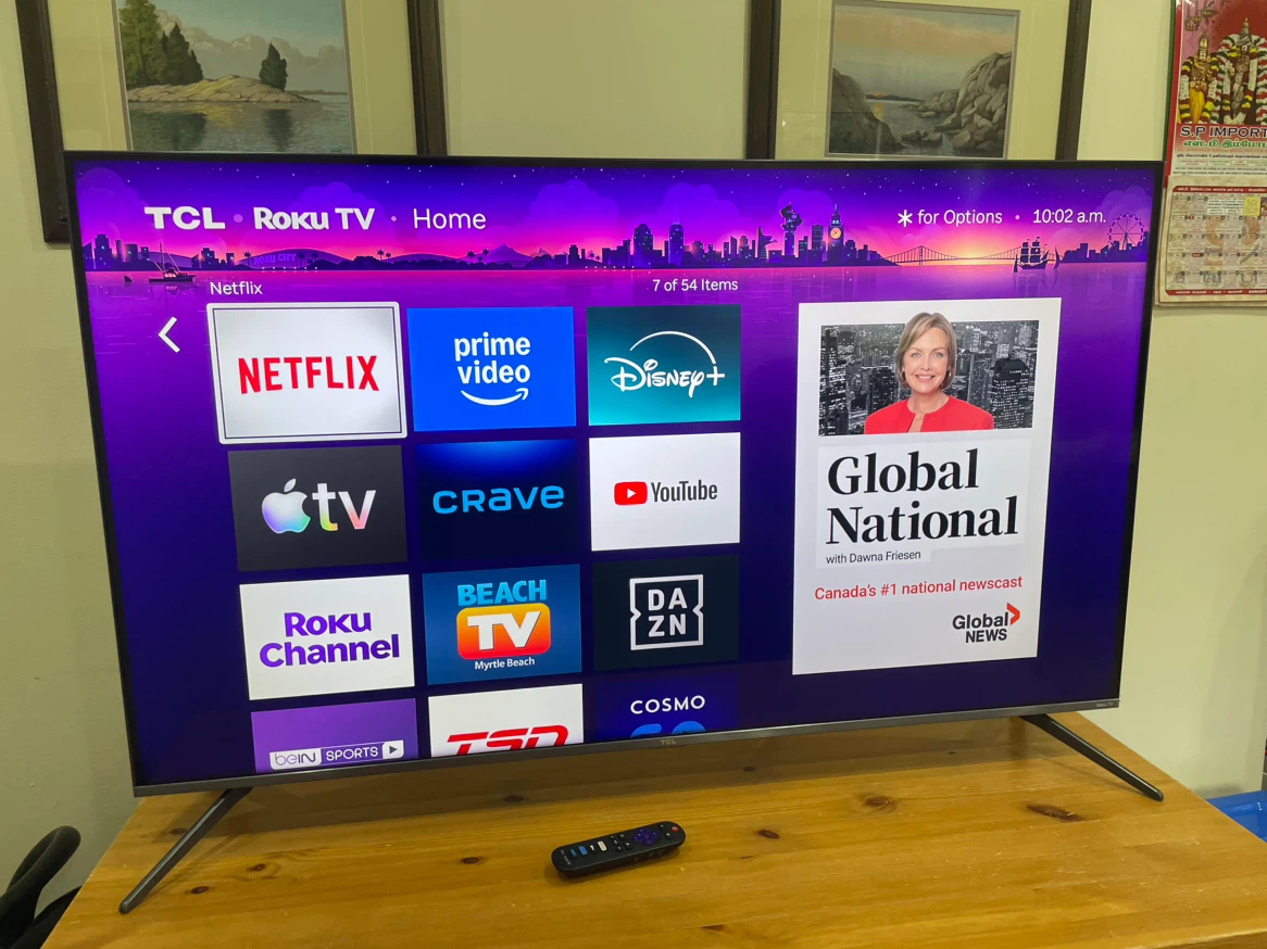 Tv 50" TCL Roku smart & delivery