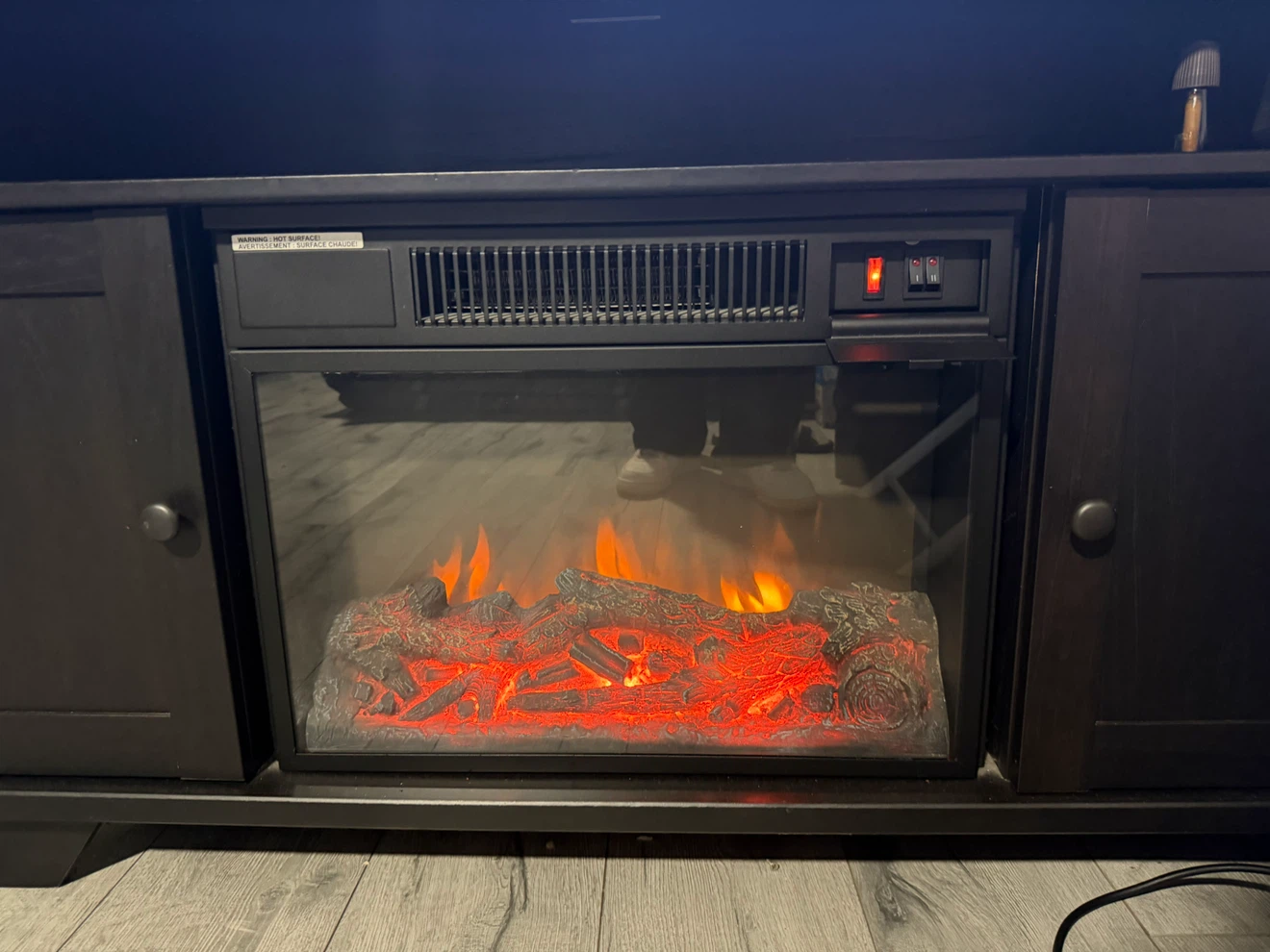 Fireplace tv stand with heater - photo 2