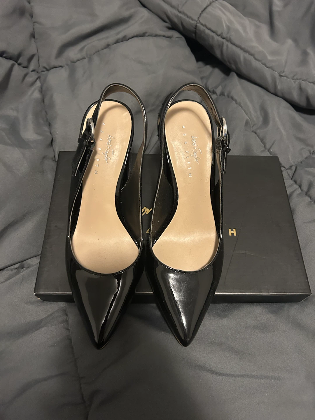 Black Slingback Heels
