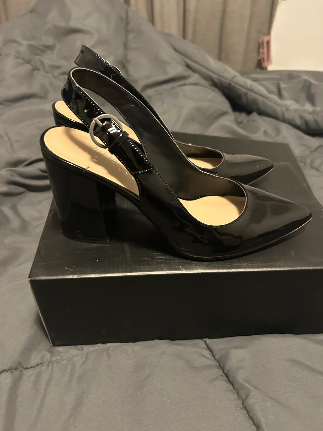 Black Slingback Heels - photo 2