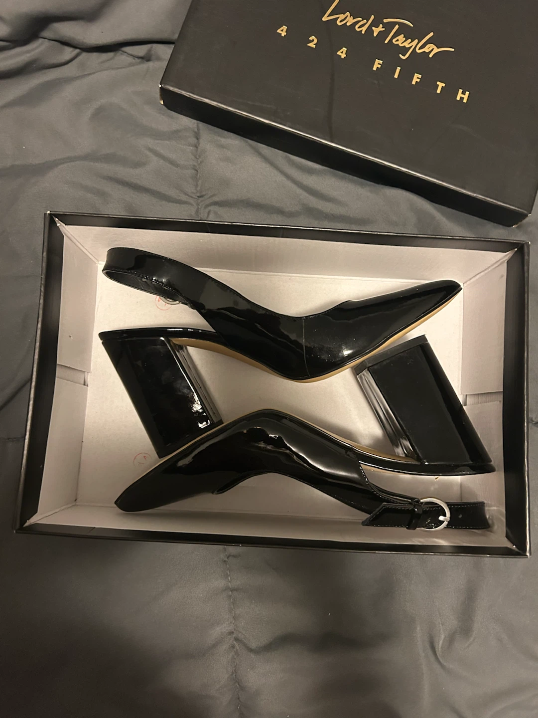Black Slingback Heels - photo 4