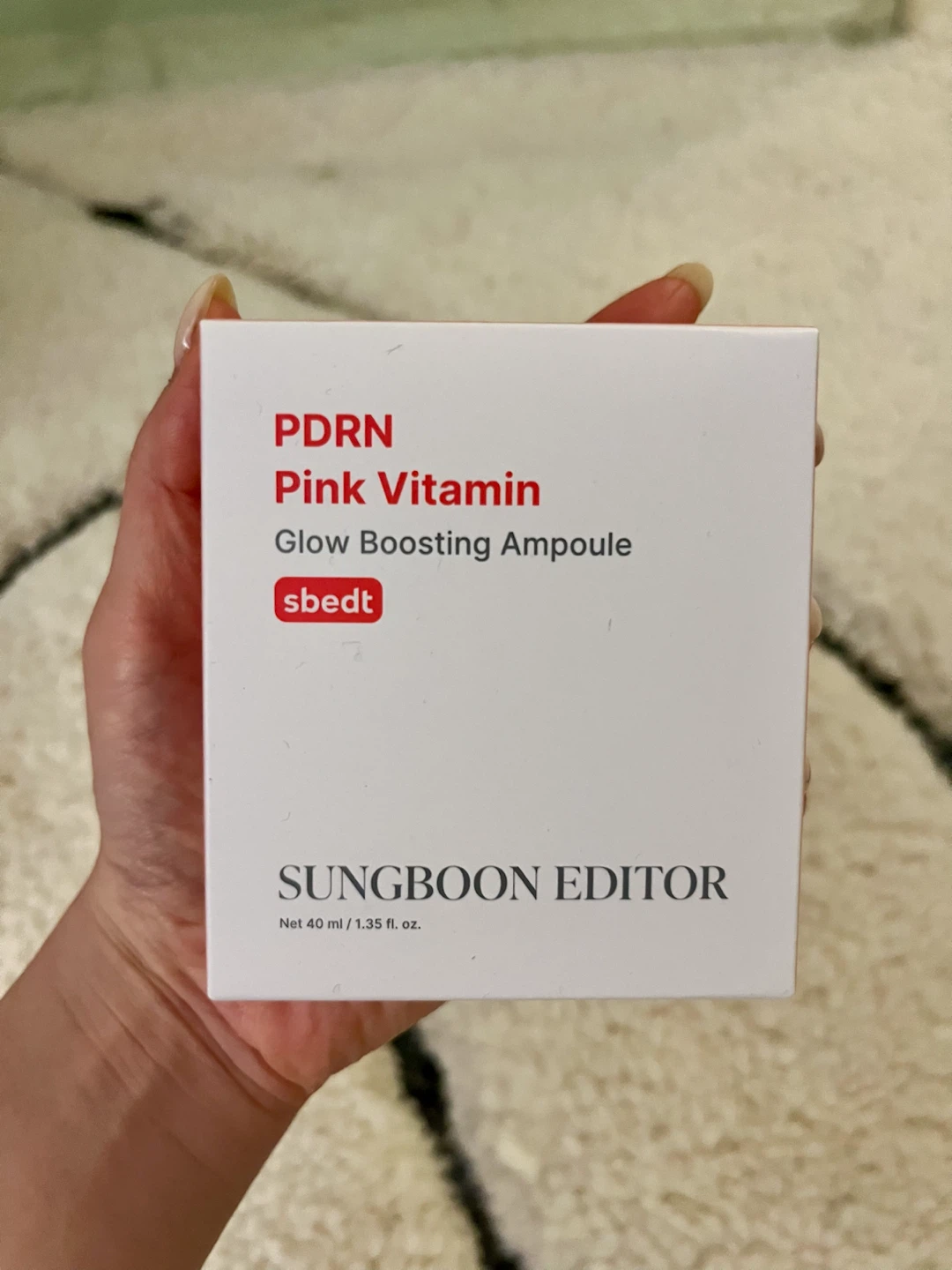 Sungboon Editor PDRN Pink Vitamin Glow Boosting Ampoule (40ml)
