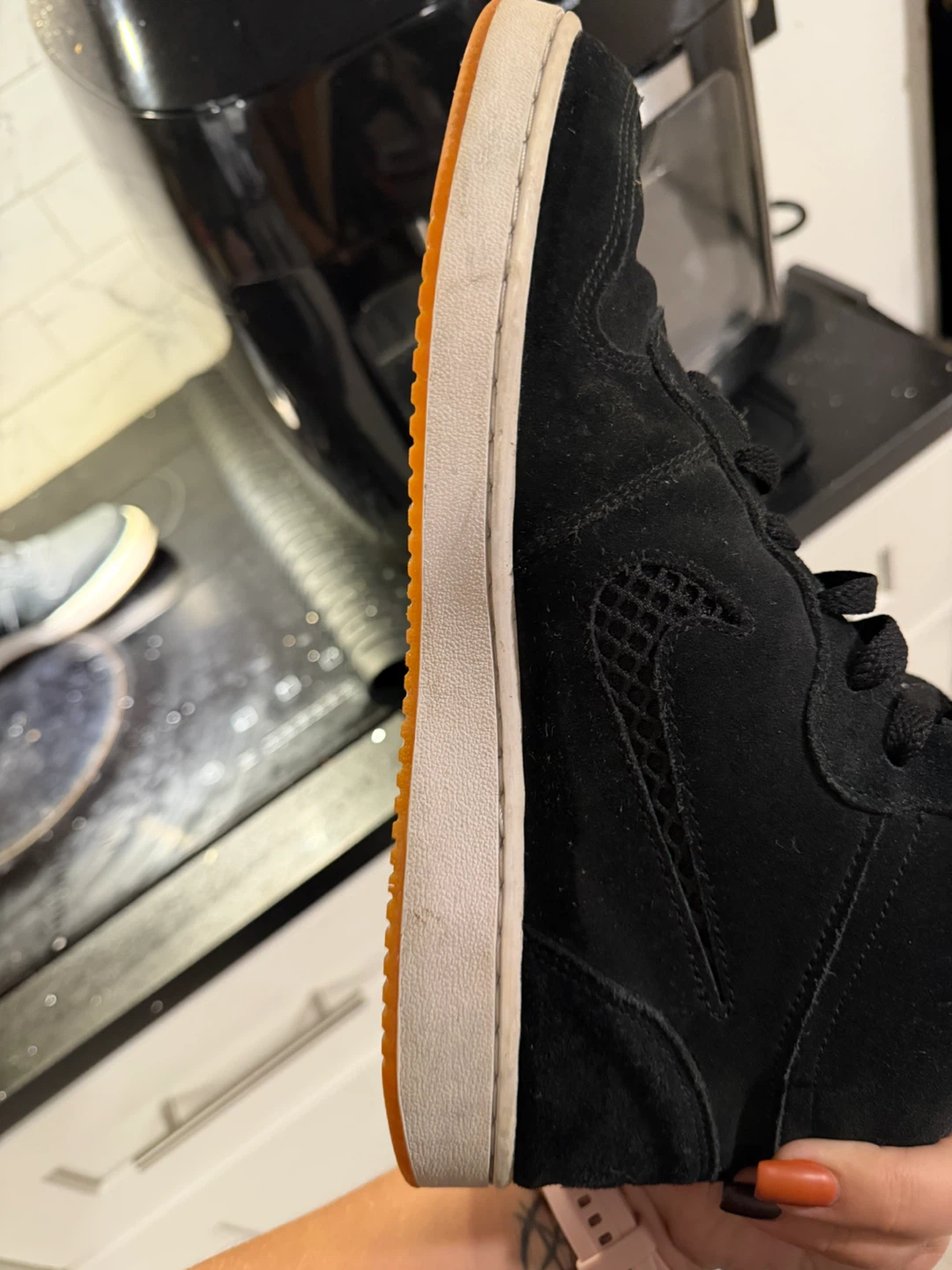 Nike Men's Black Suede High Top Sneakers - photo 4