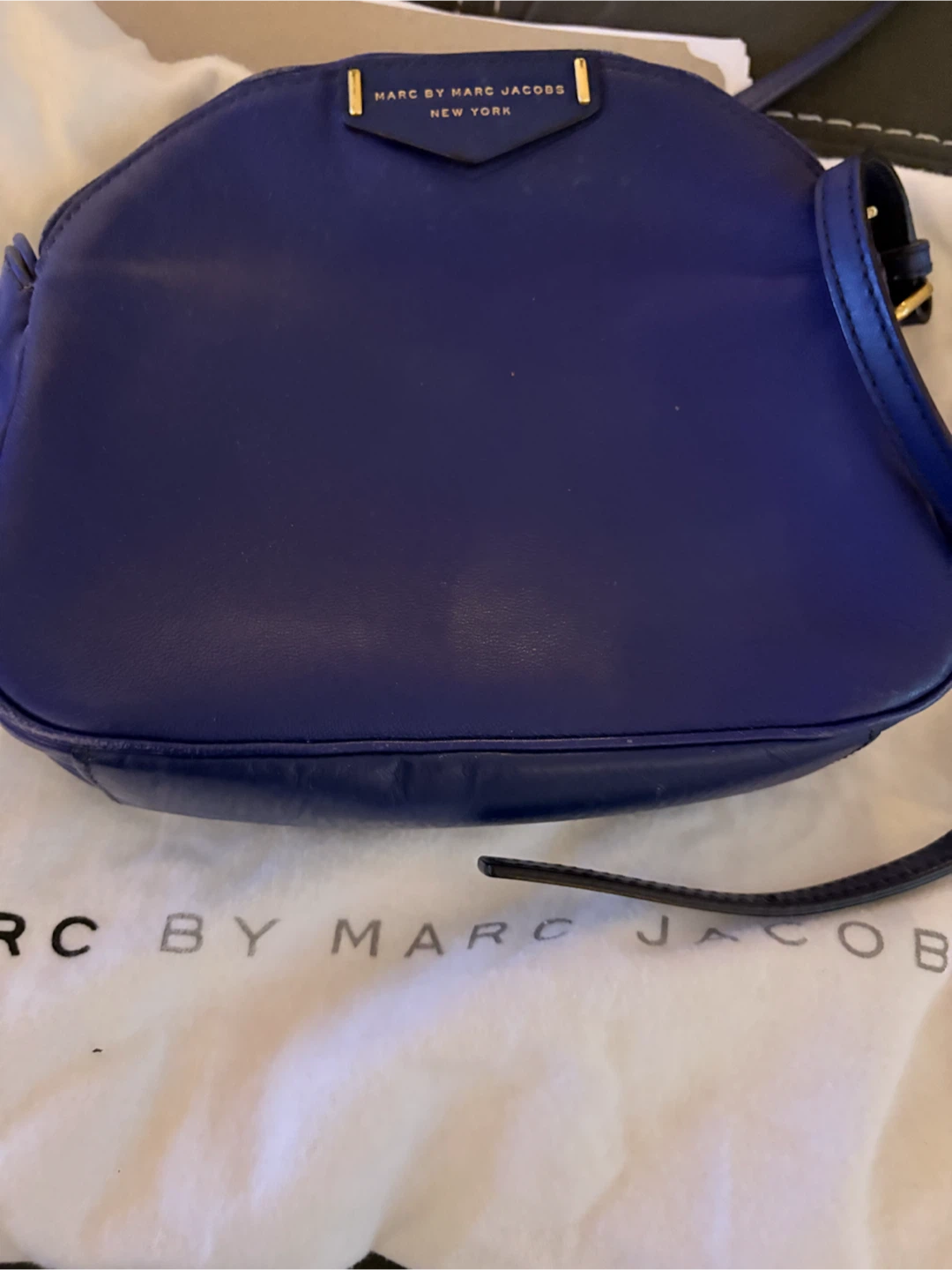 Marc by Marc Jacobs Blue Leather Crossbody Bag