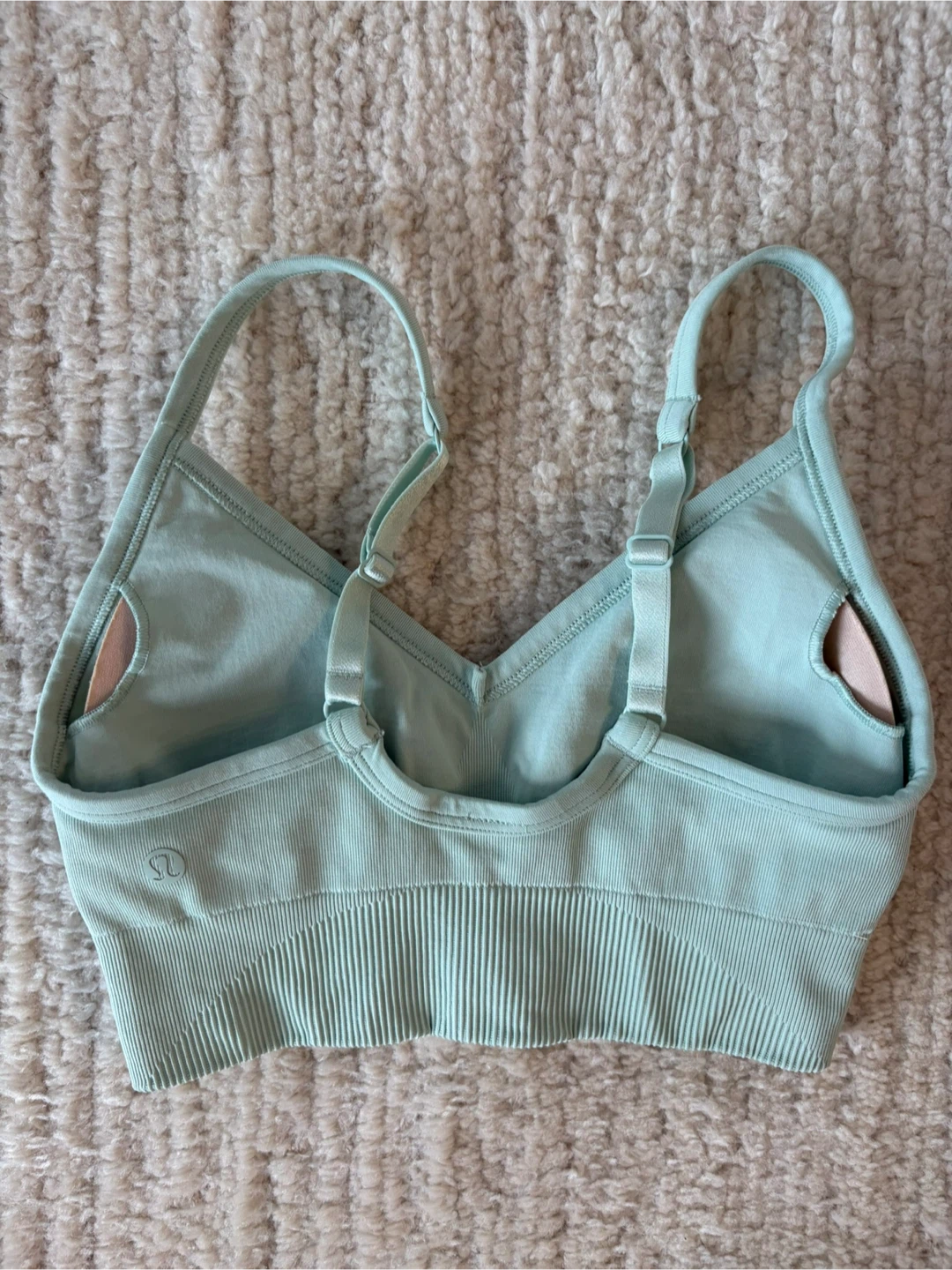 *RARE* Lululemon DELICATE MINT Align Crop Leggings 0 + bra top 2 - photo 5