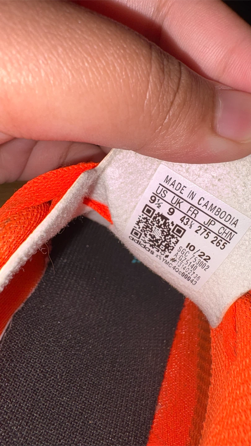 Adidas Soccer Cleats Orange/Black Size 9 - photo 4