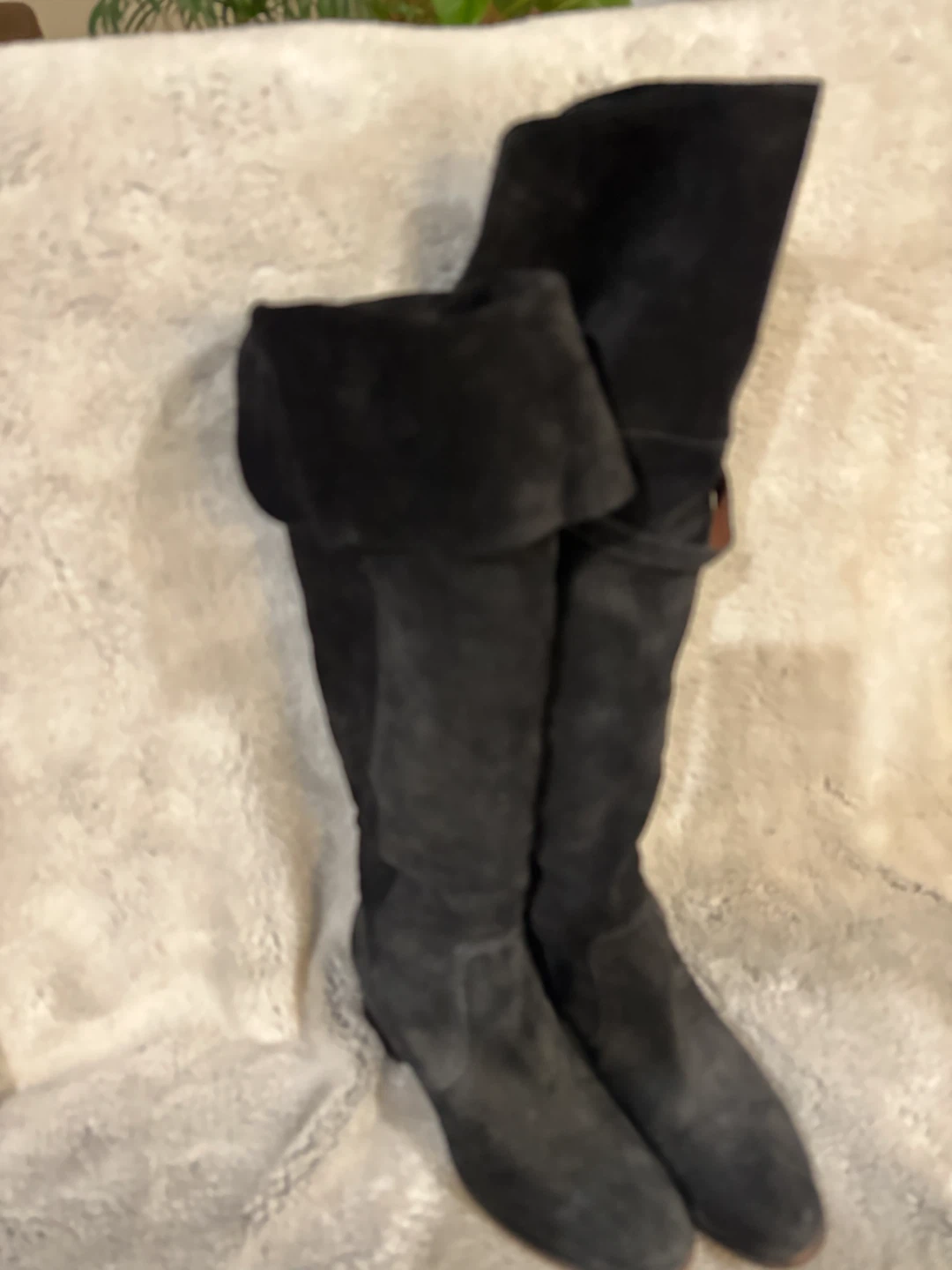FRYE Black Suede Over-the-Knee Boots - photo 3