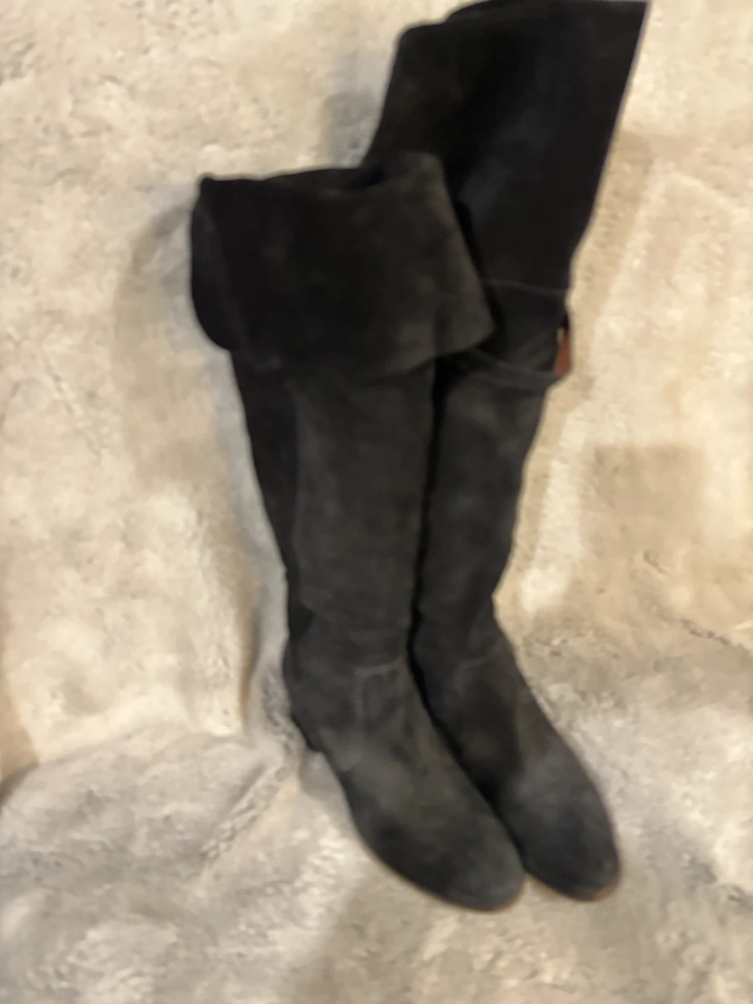 FRYE Black Suede Over-the-Knee Boots - photo 4