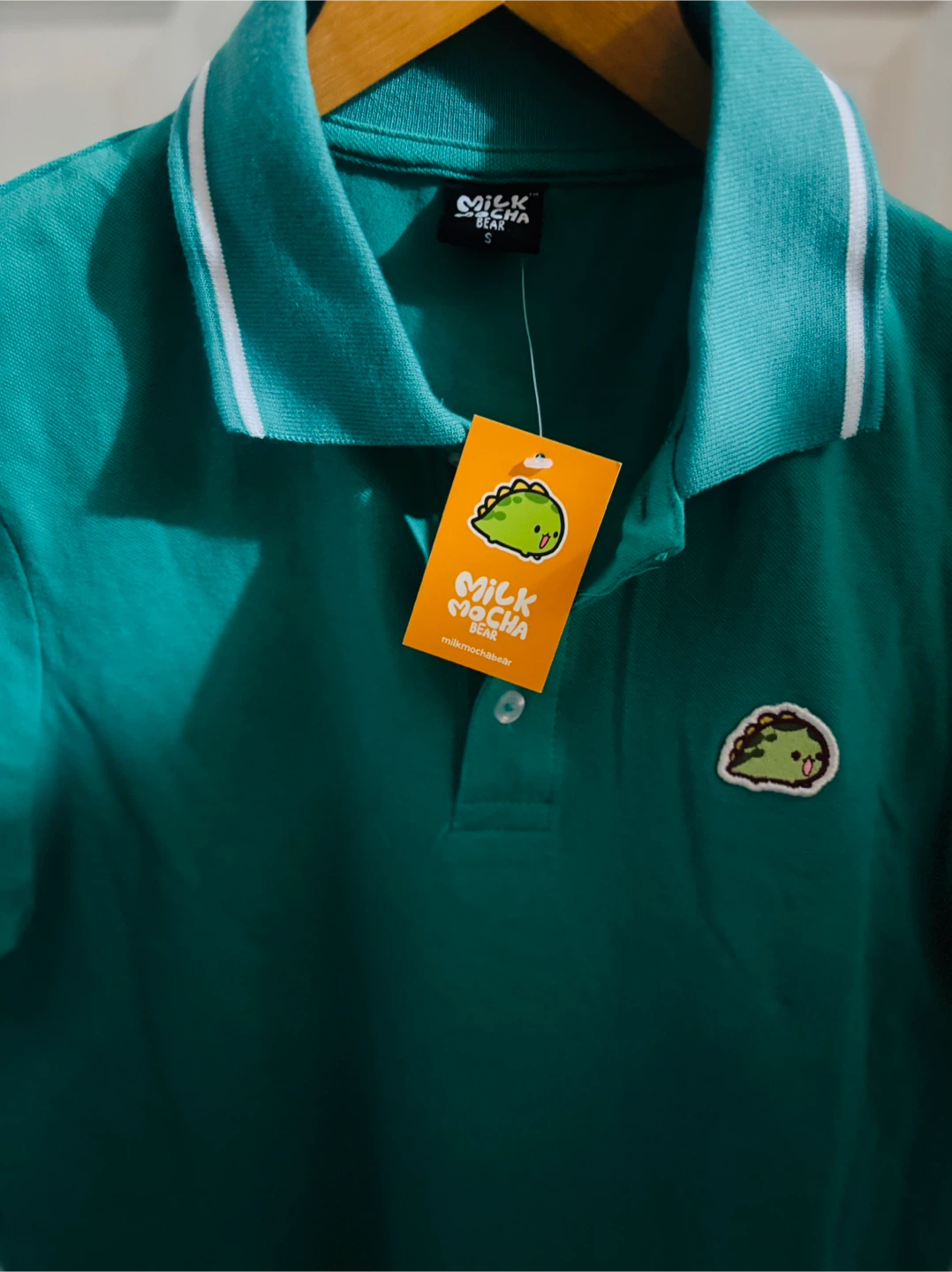 Milk Mocha Bear Green Polo Shirt - photo 3
