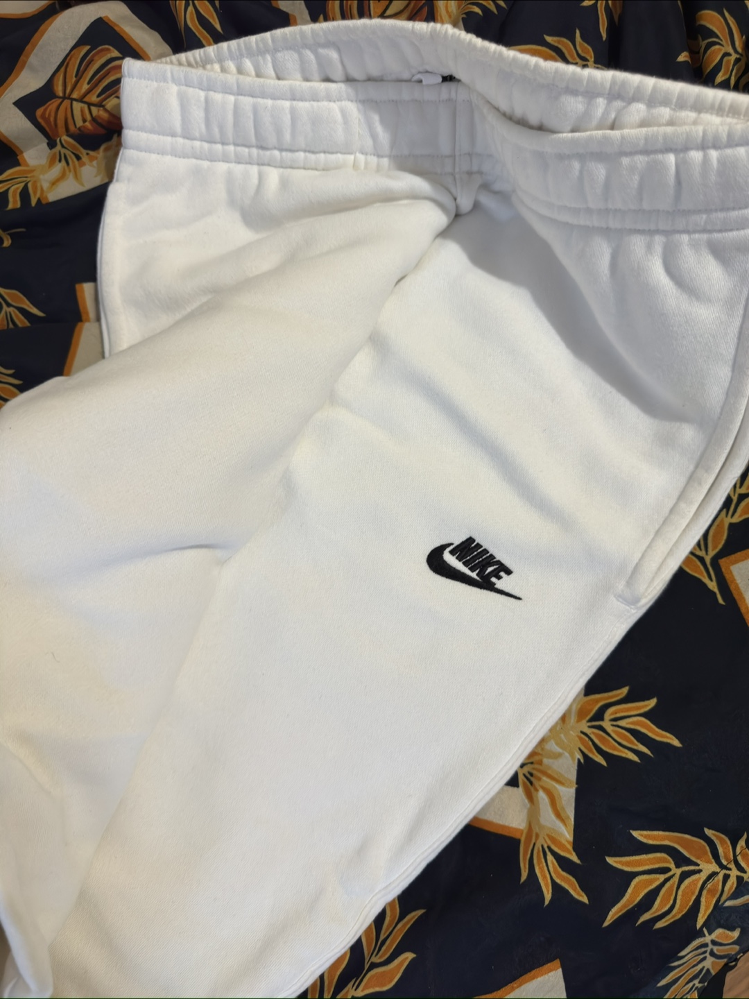 Nike White Sweatpants size Small