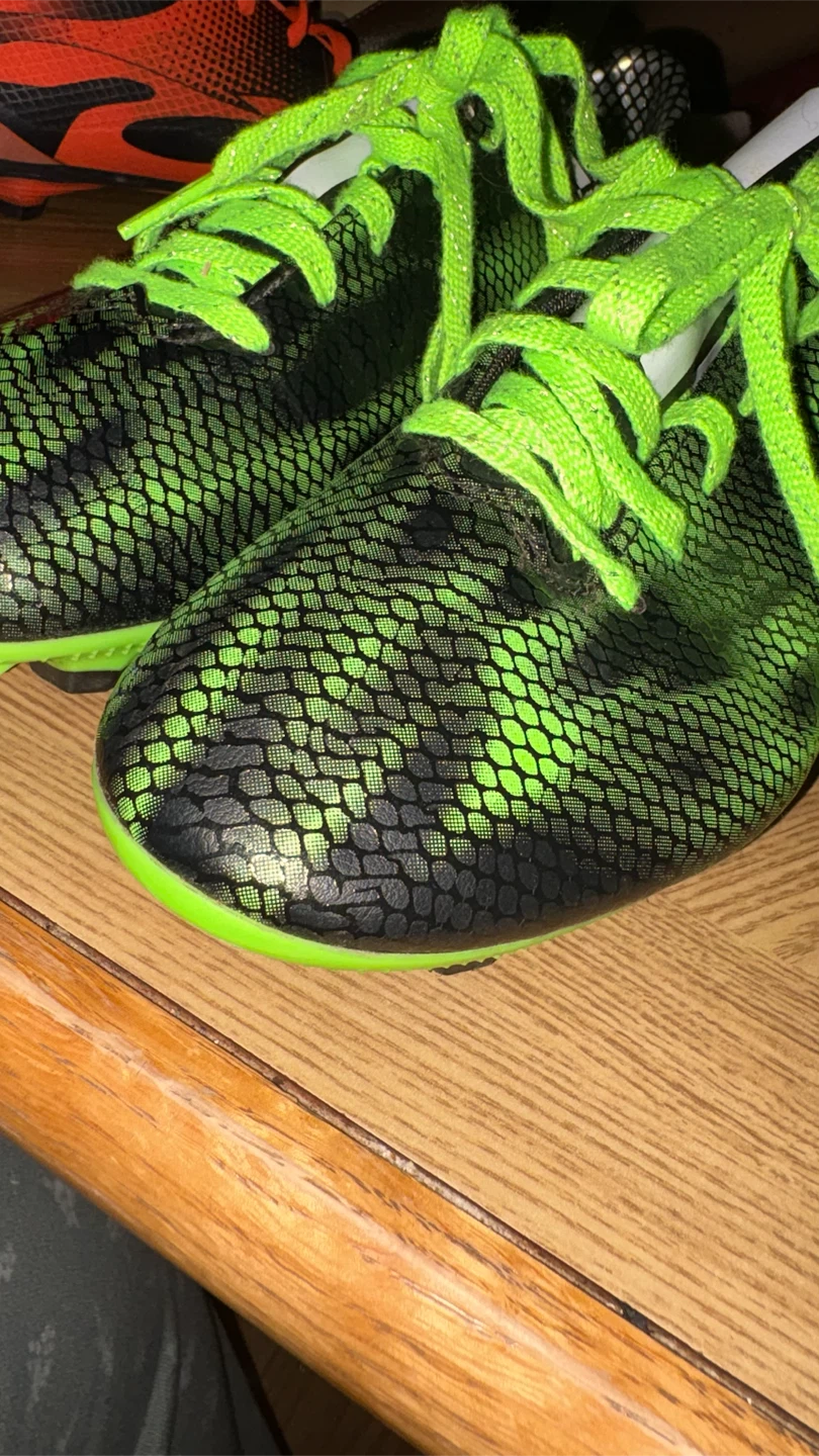 Adidas Soccer Cleats Size 8.5 Green Black - photo 3