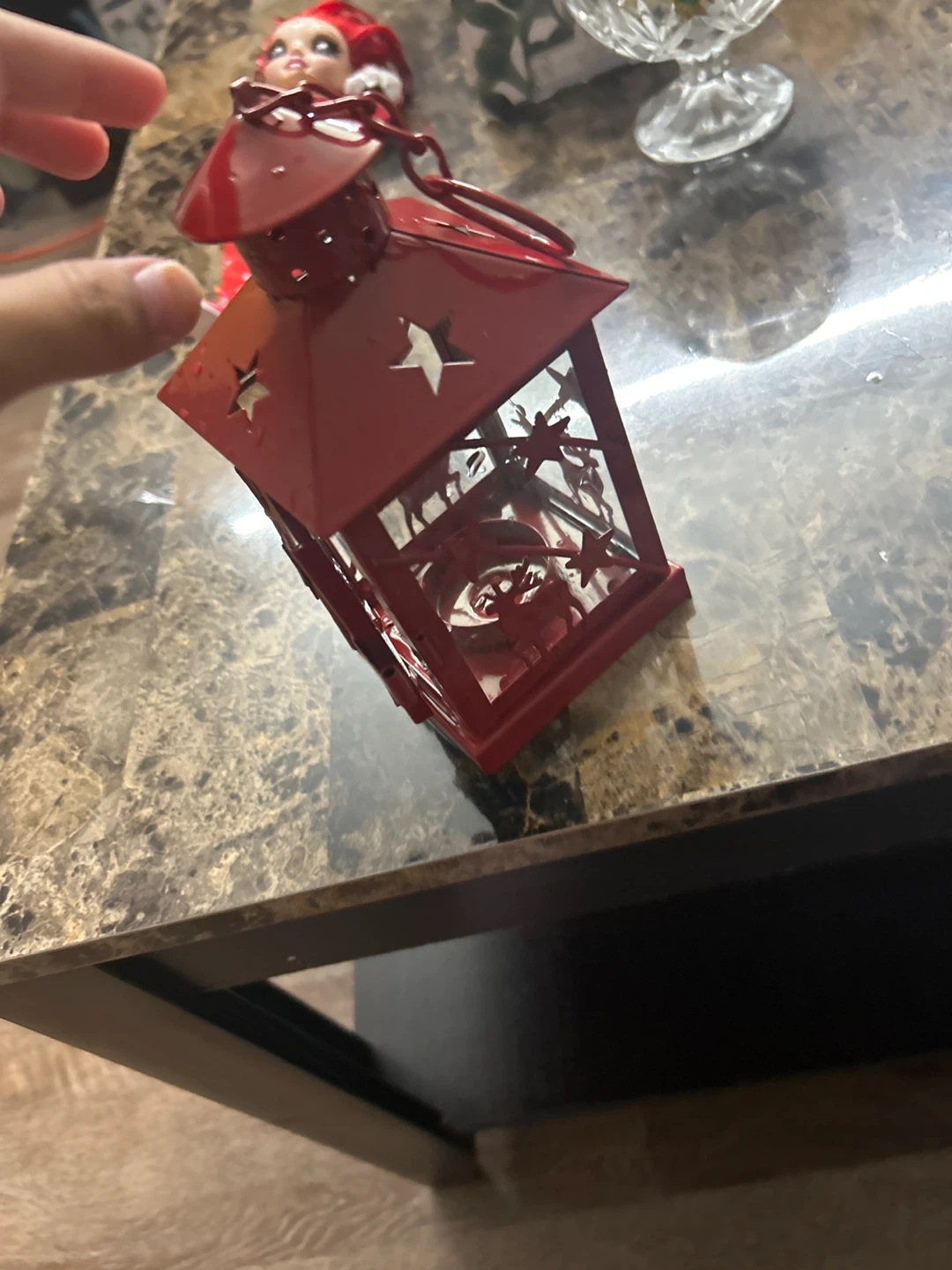 Red Christmas Lantern - photo 2