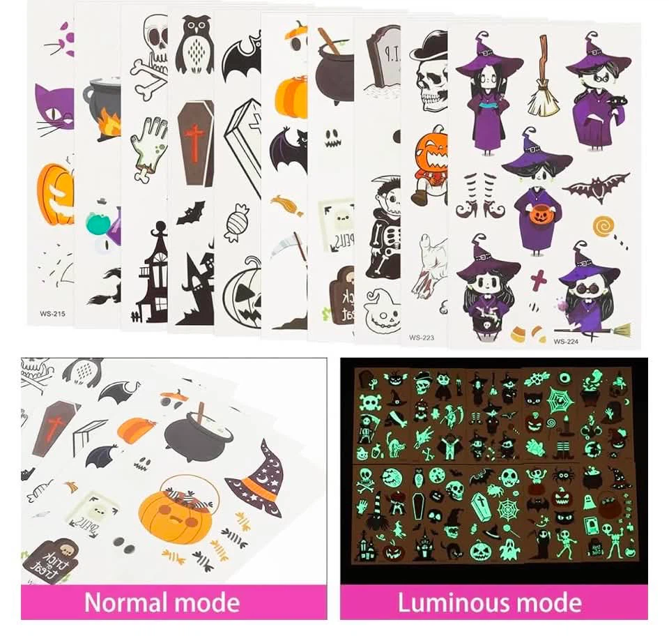 Halloween temporary tattoos, 40 sheets - photo 3
