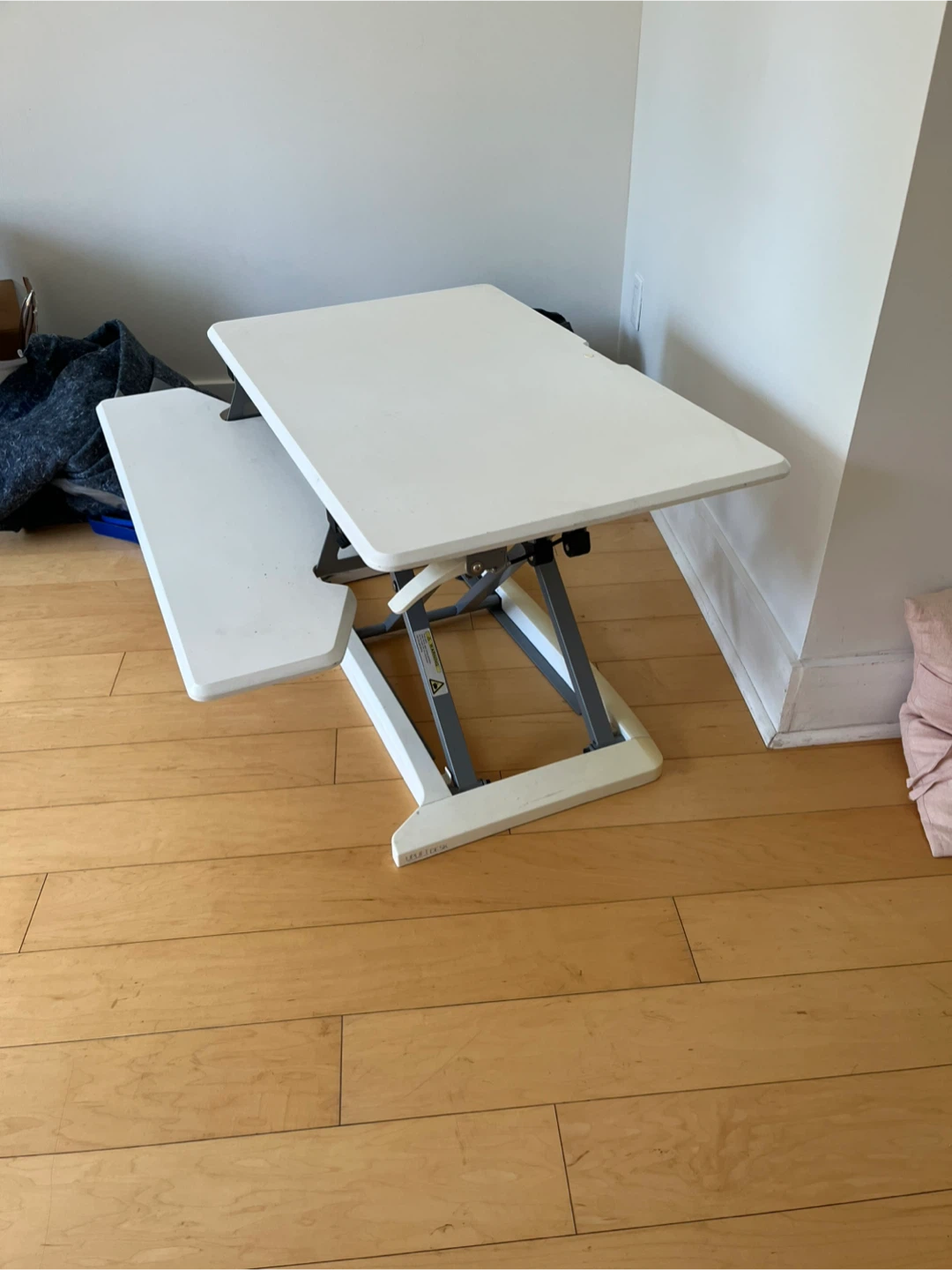 White Standing Desk Converter