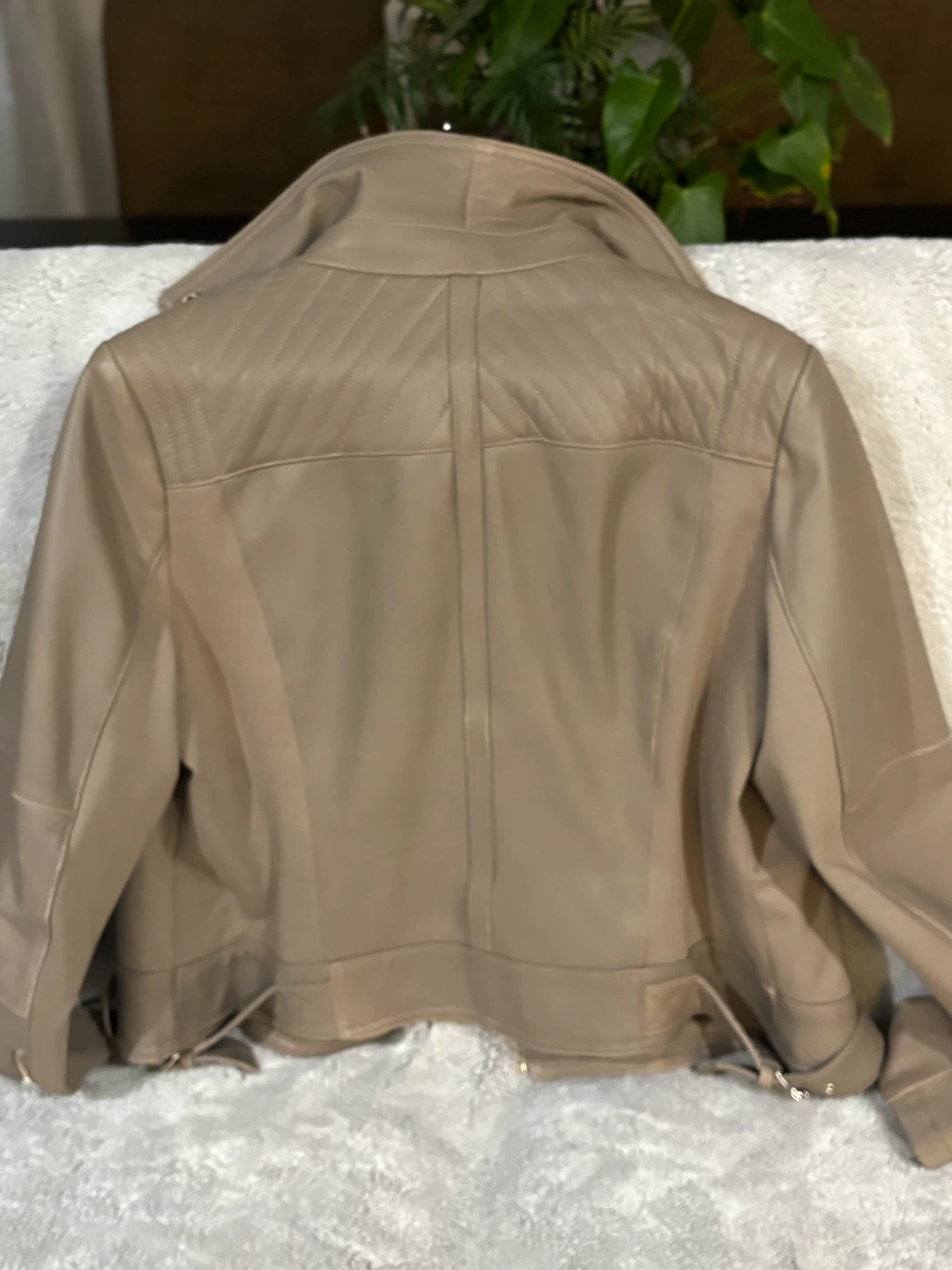 Michael Kors Women's Leather Moto Jacket