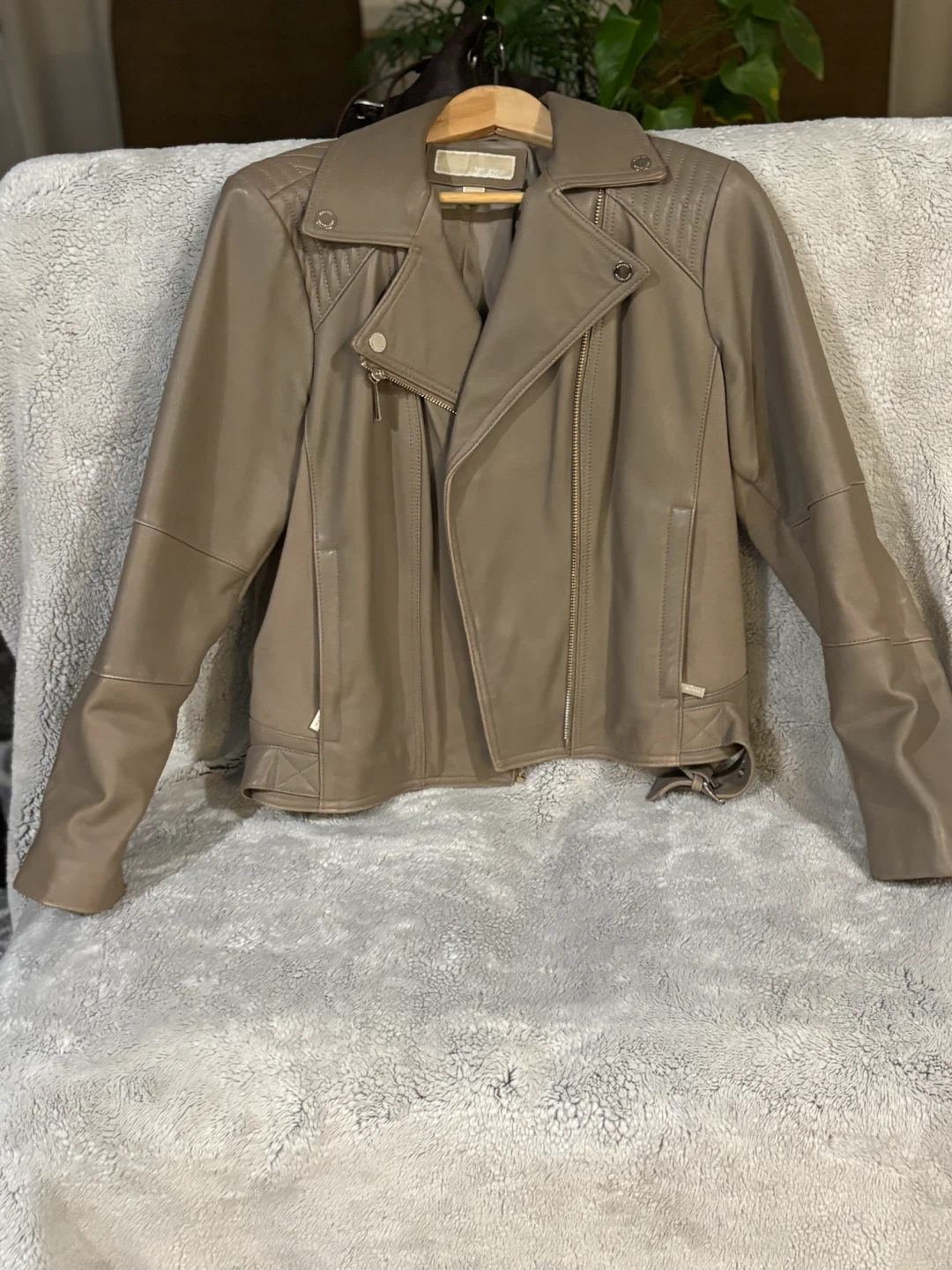 Michael Kors Women's Leather Moto Jacket - photo 4