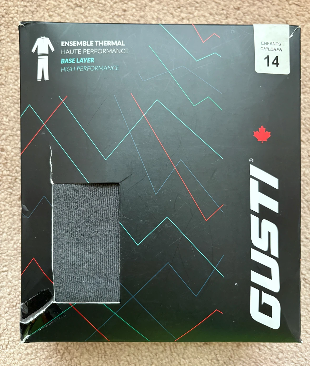 NEW, Gusti Kids Thermal 2-piece Top & Pants set, size 14.