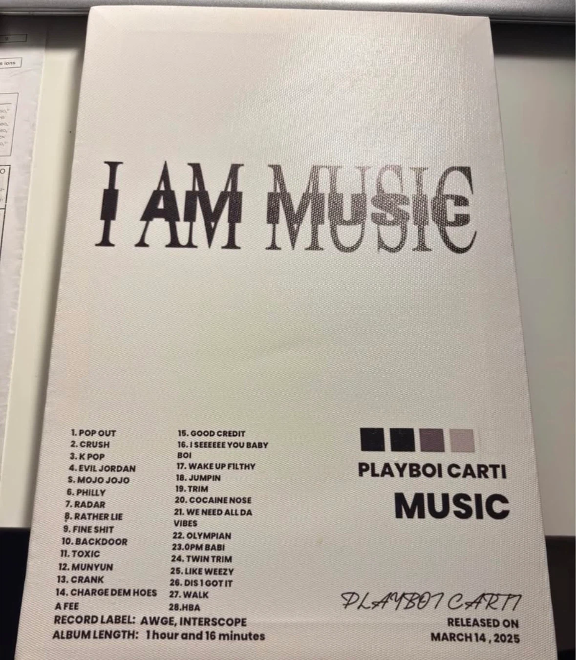 Playboi Carti Album Poster