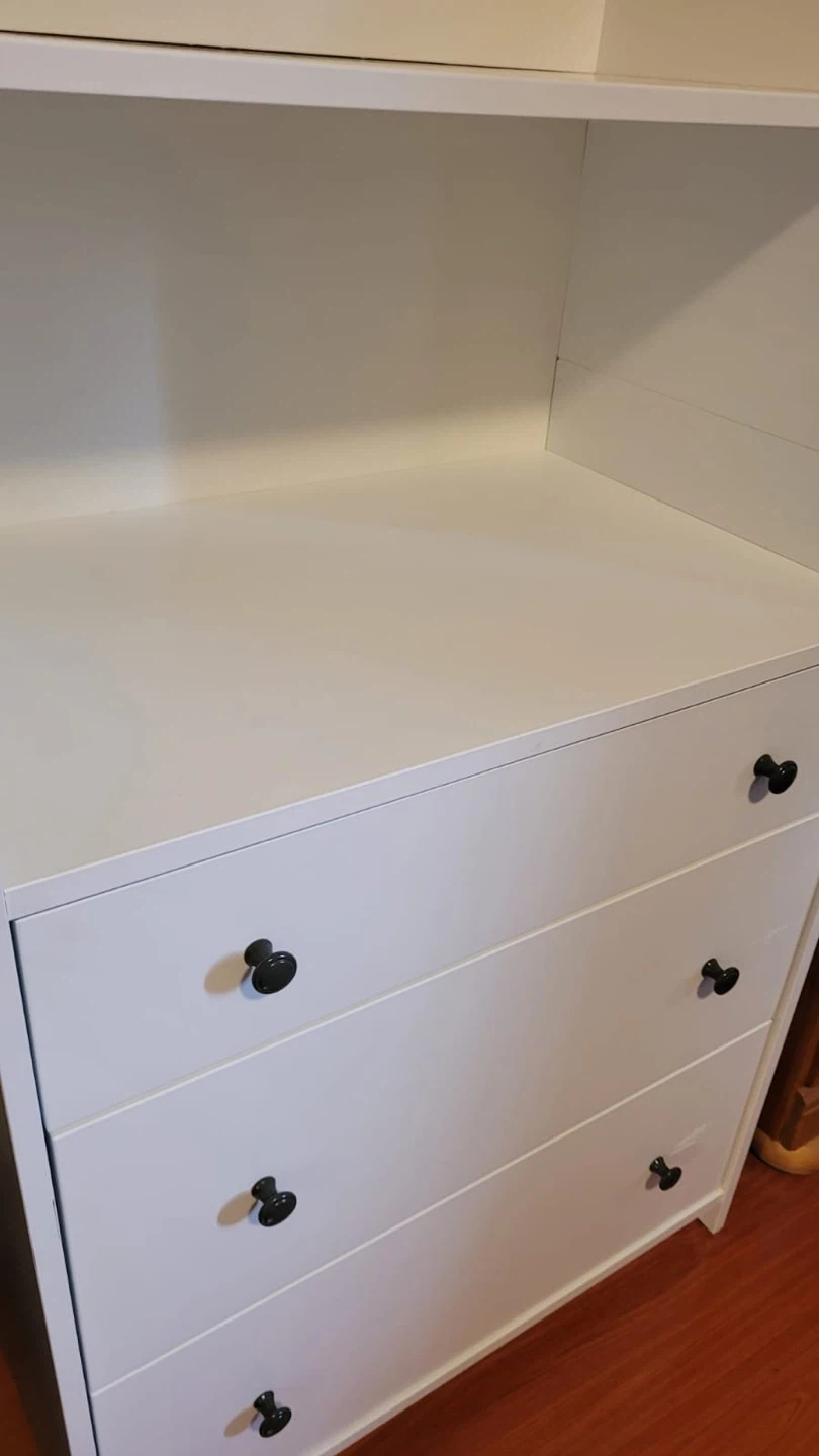 White Dresser with 3 Drawers - photo 3