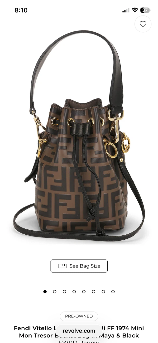 Fendi FF 1974 Mini Mon Tresor Bucket Bag