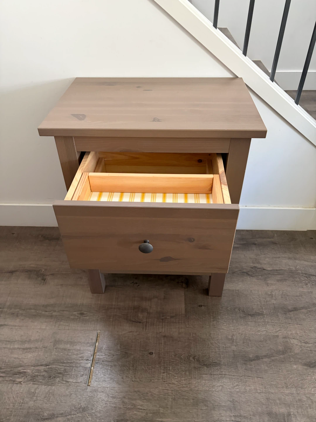 IKEA HEMNES wooden nightstand in brown colour - photo 2