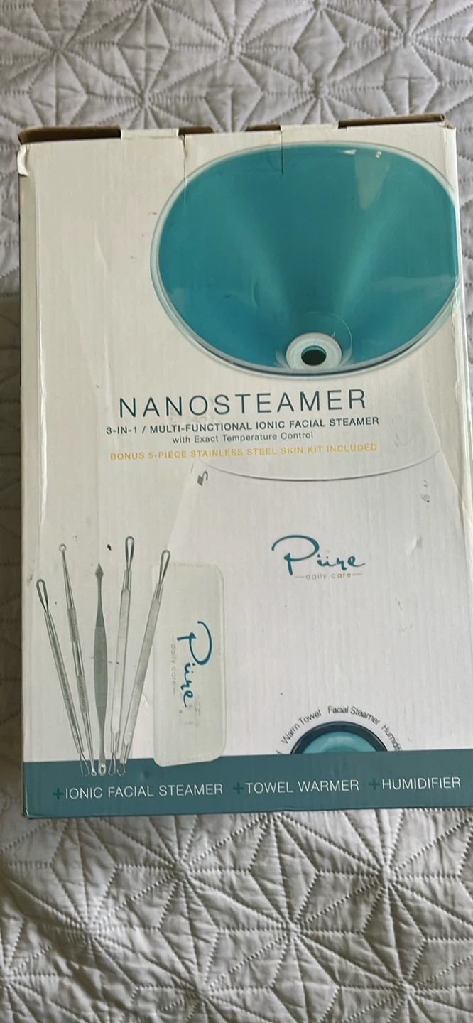 NanoSteamer 3-in-1 Ionic Facial Steamer with Skin Kit