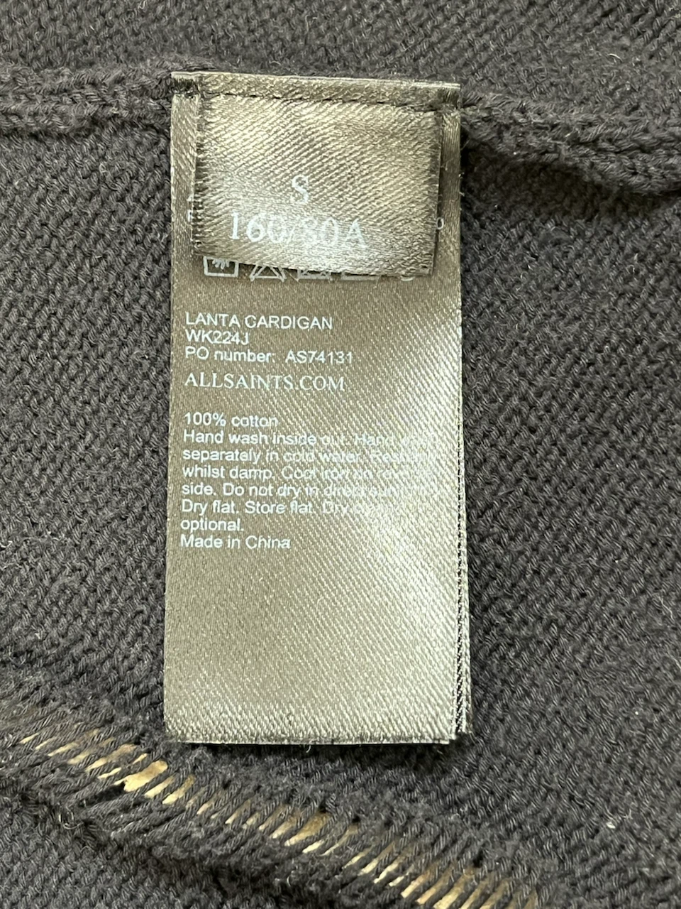 AllSaints Lanta Cardigan Small Black - photo 4