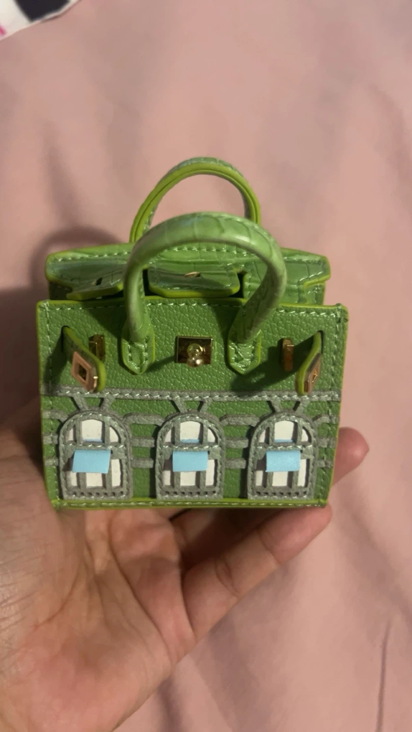 Mini Bag Charms - Green, Pink, White - photo 2