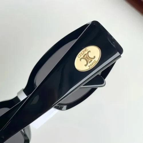 Celine Paris Black Acetate Oval Sunglasses - photo 2