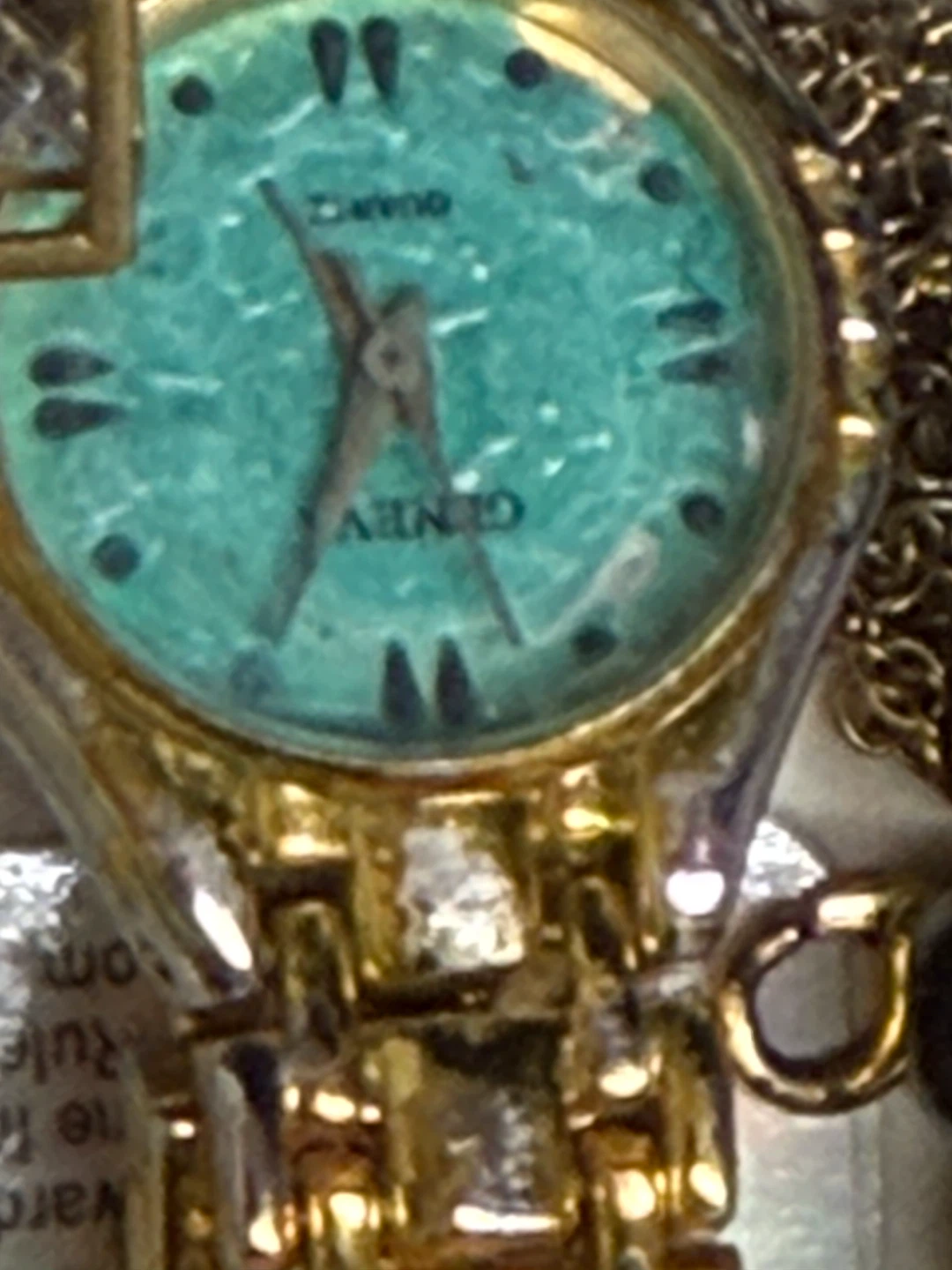 Geneva Quartz Women's Watch - Turquoise Face