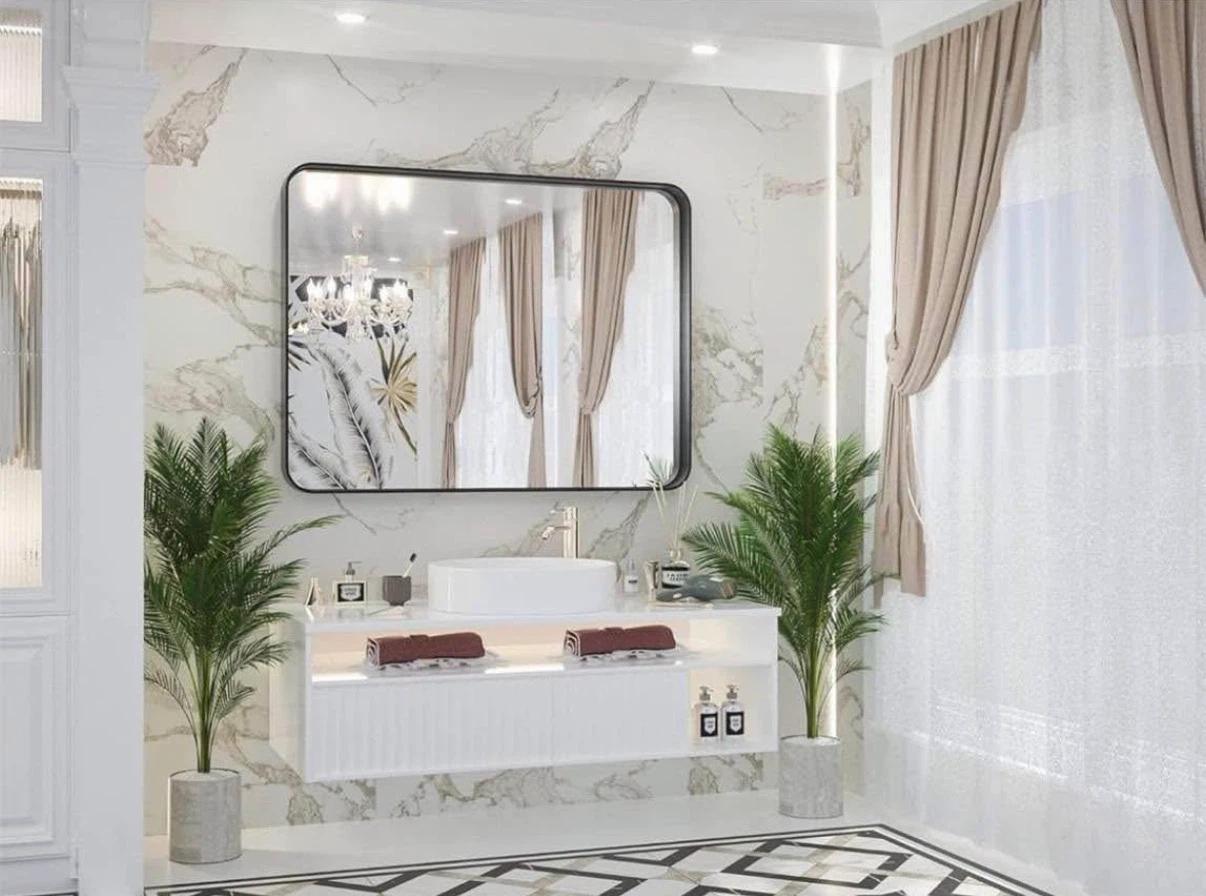 TETOTE Rectangular Bathroom Mirror - 30 x 40 in