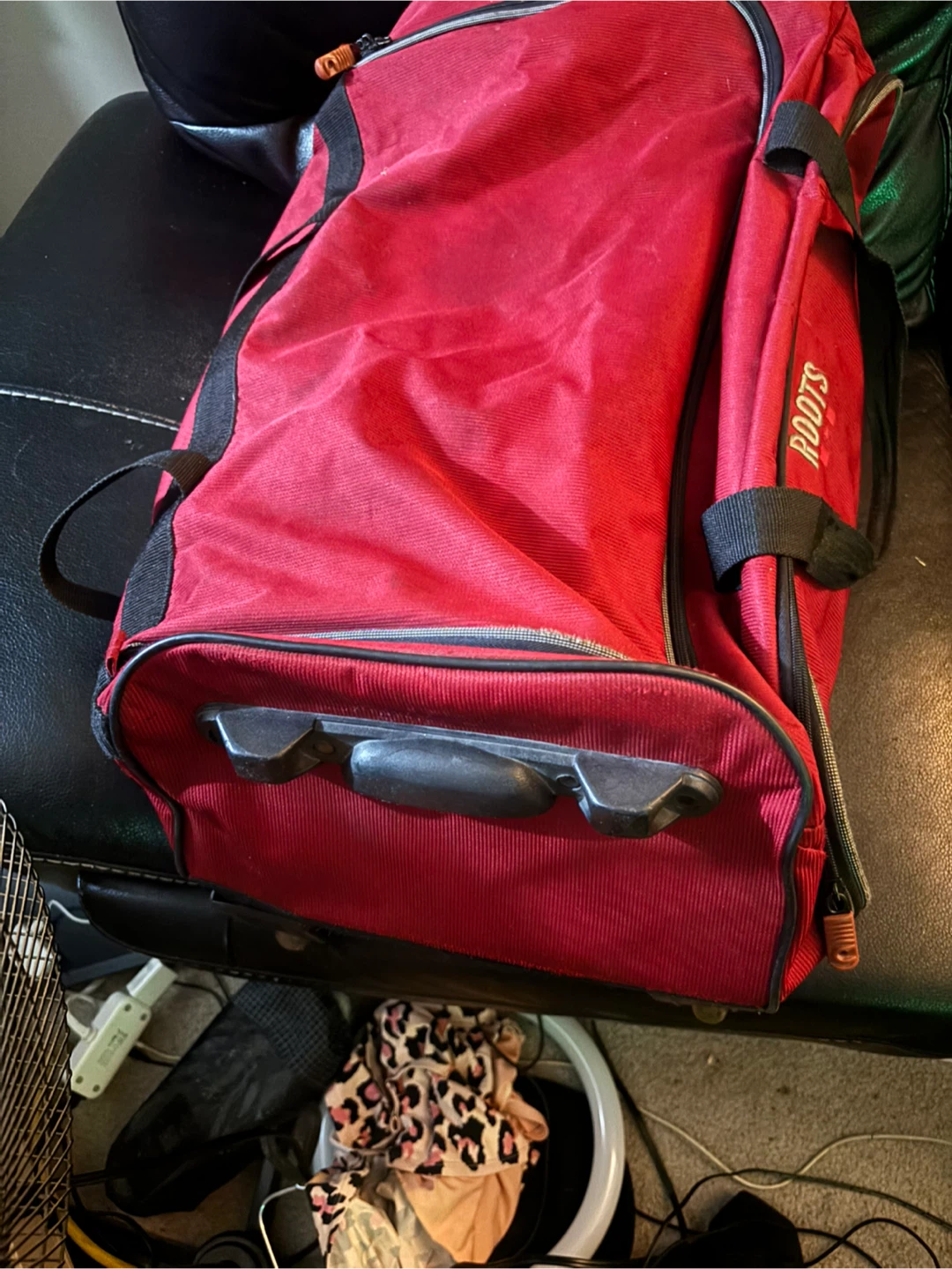 Roots Red Rolling Duffel Bag - photo 2