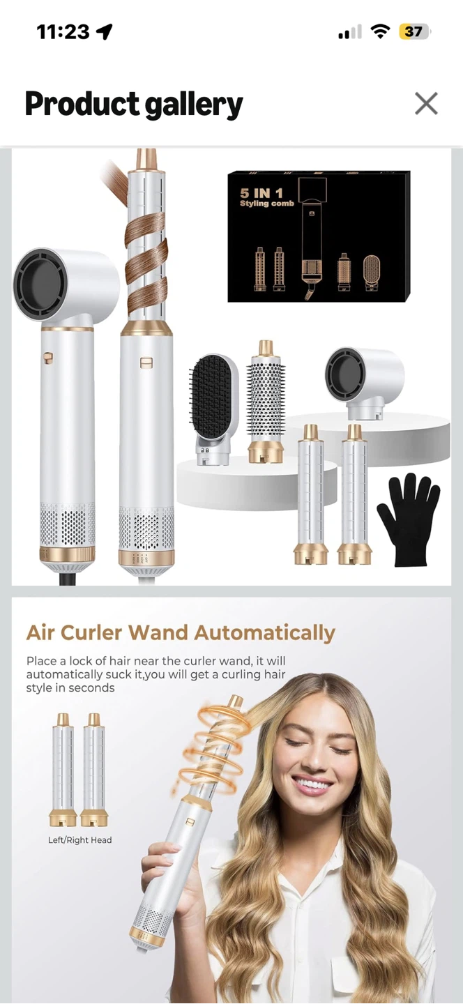 5-in-1 Hot Air Styler and Hair Dryer Set