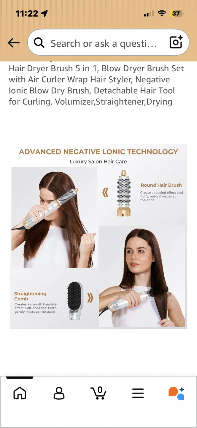 5-in-1 Hot Air Styler and Hair Dryer Set - photo 2