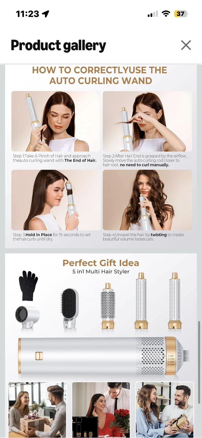 5-in-1 Hot Air Styler and Hair Dryer Set - photo 4
