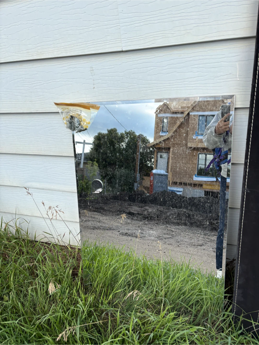 Black Framed Full Length Mirror - photo 2