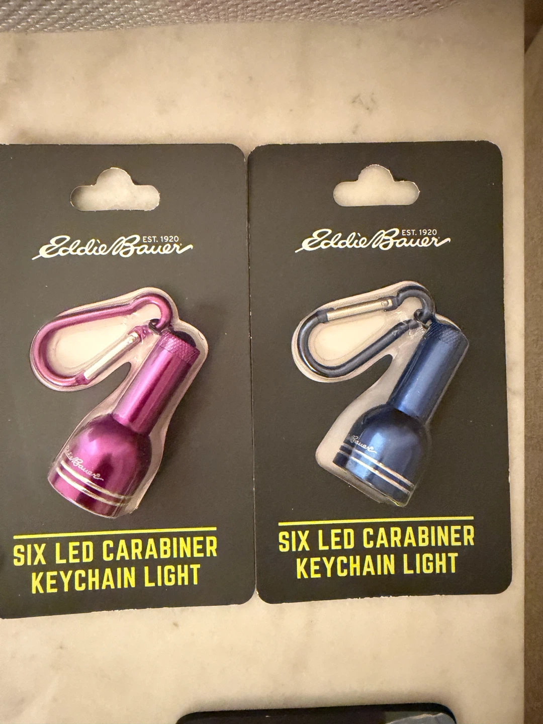 Eddie Bauer Six LED Carabiner Keychain Lights (2-Pack)