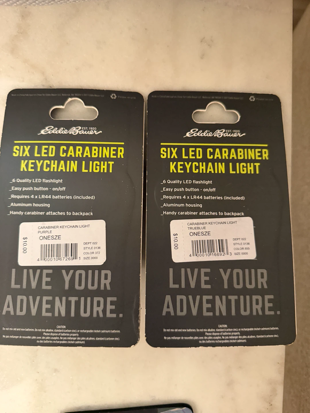 Eddie Bauer Six LED Carabiner Keychain Lights (2-Pack) - photo 2
