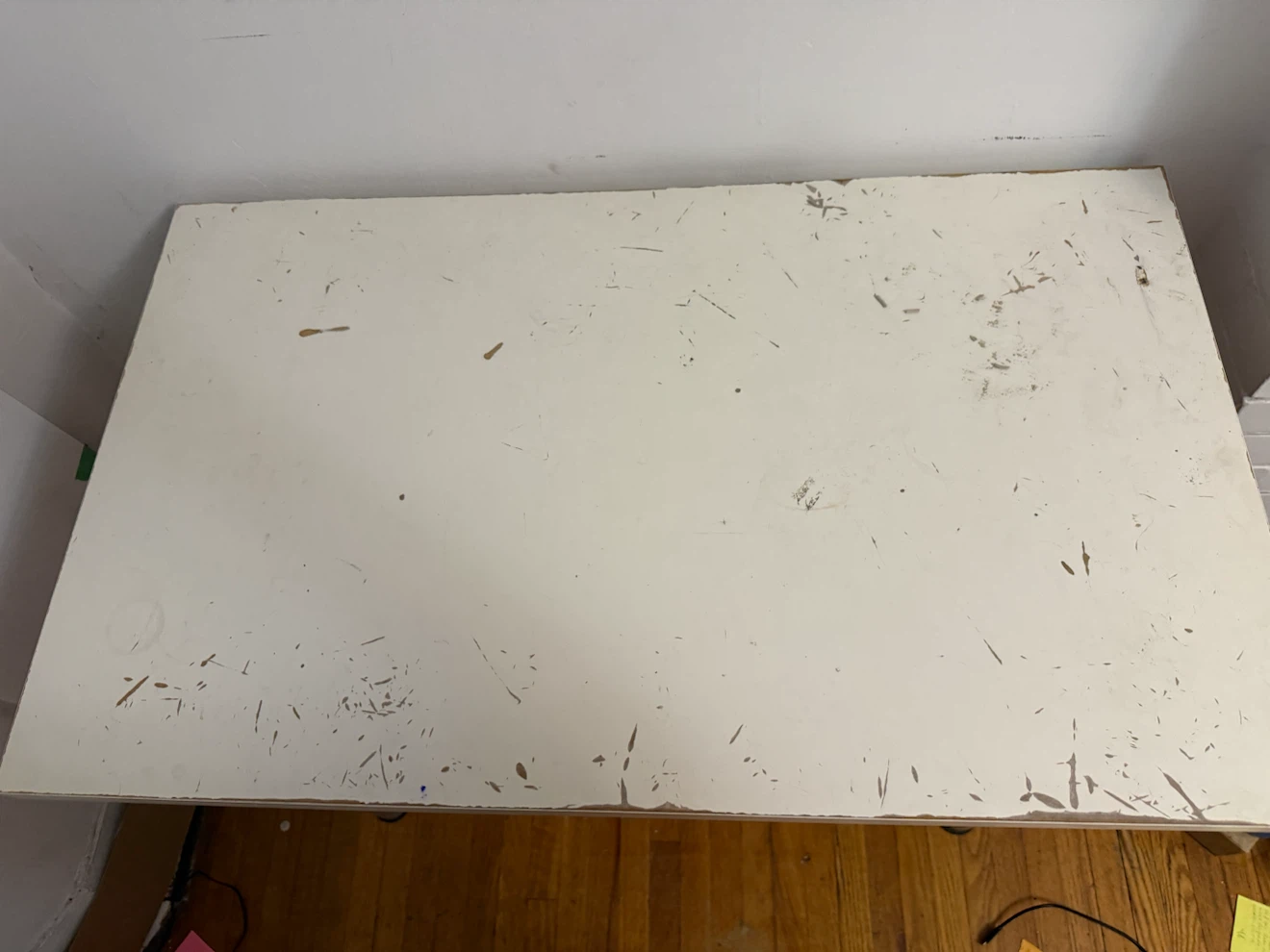 White Desk with Silver Legs - photo 2